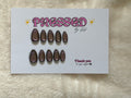 Short, almond shape $10