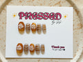 Short, almond shape $10