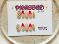 Long, almond shape $10