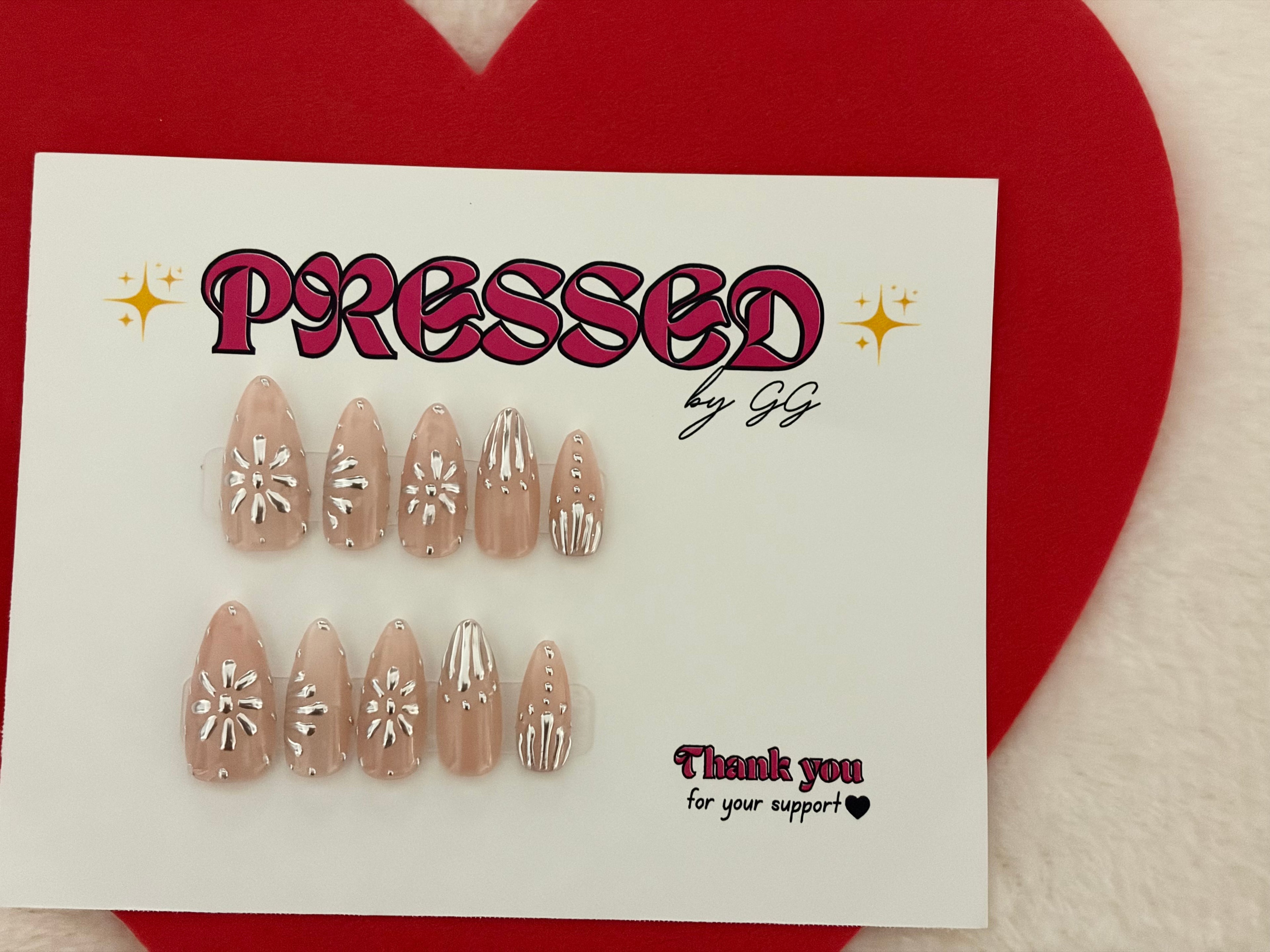 Long, Almond Shape $15
