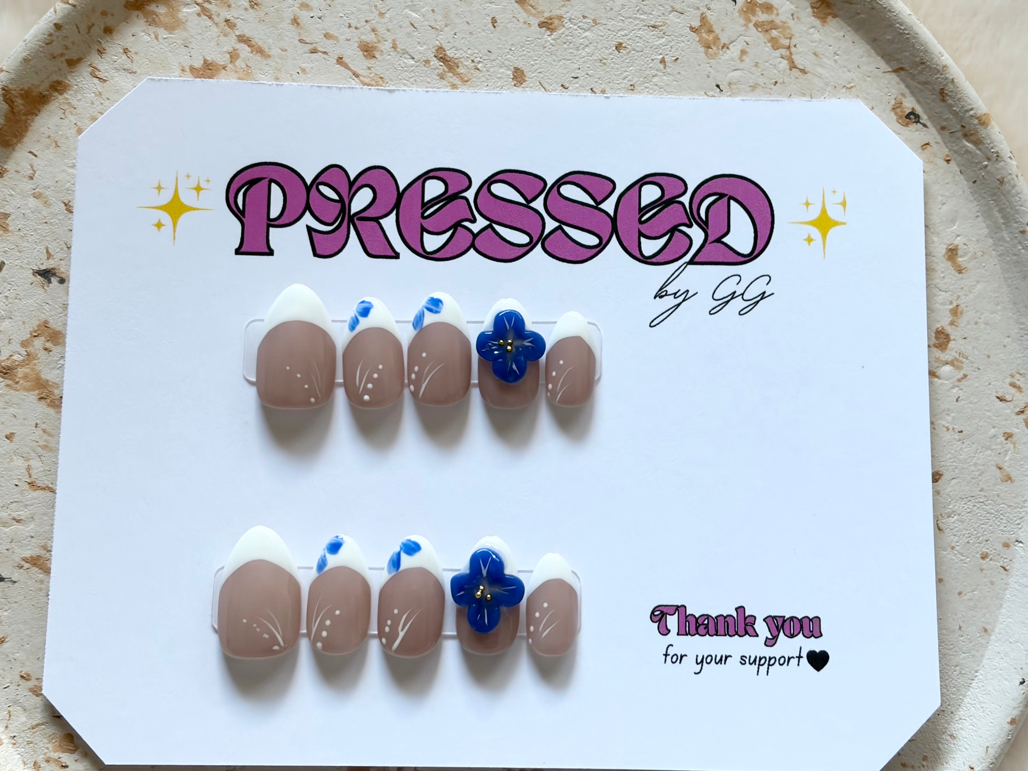 Short, almond shape $15