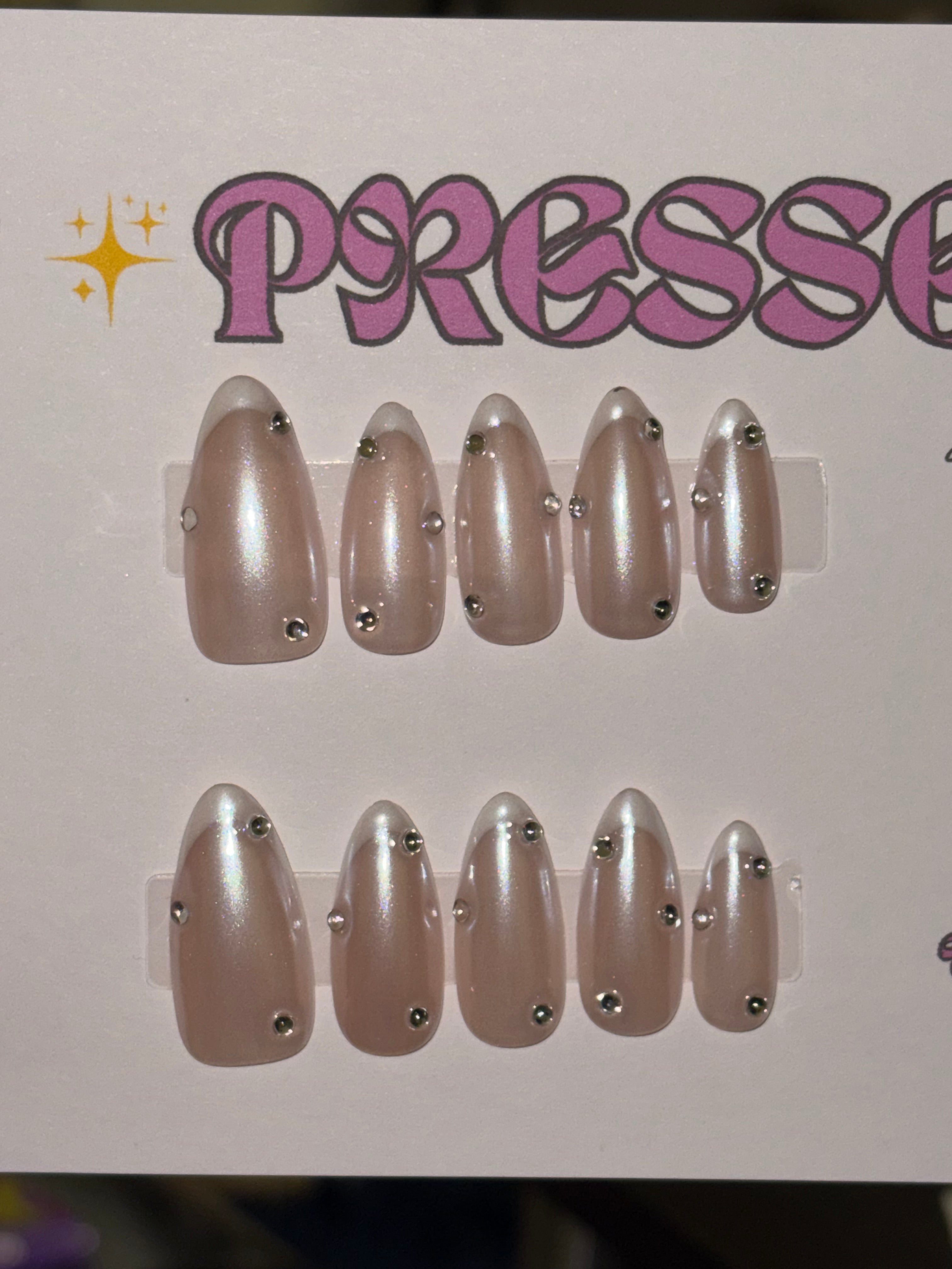 Long, almond shape $15