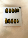 Short, square shape, cat eye-$10