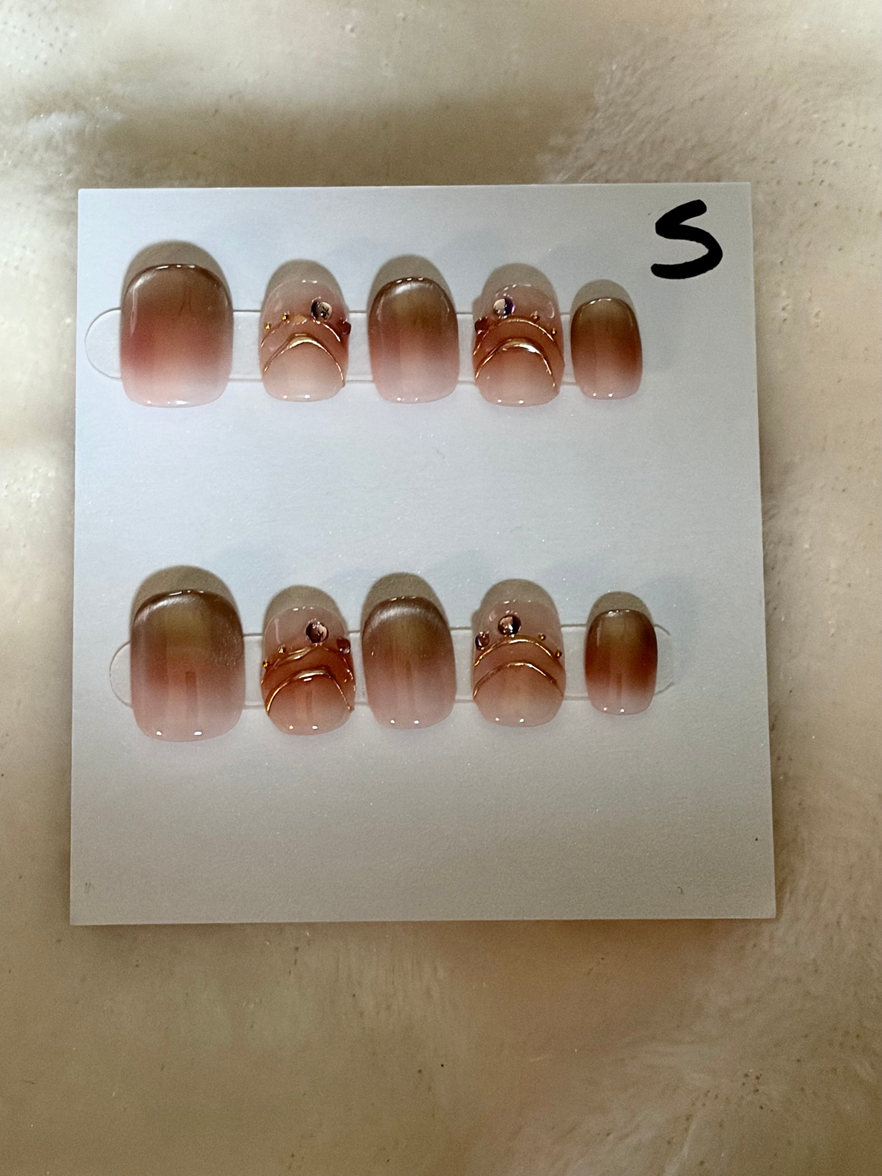 Short, round shape, nude desgin-$10