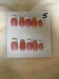 Short, square, French tip-$10