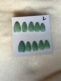 Short, almond, sugar nails-$10