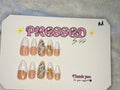 Long, almond, French tip-$20