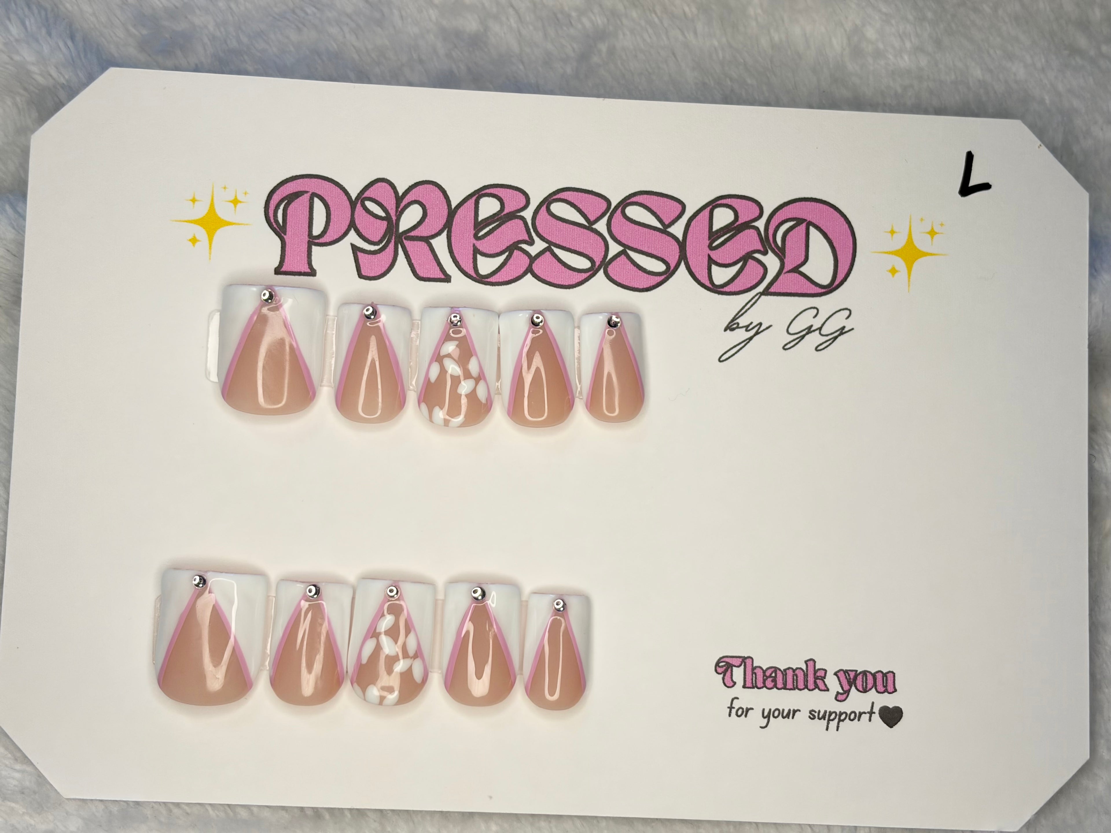 Short, square, French tip-$20
