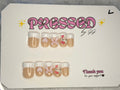 Short, square shape, French tip-$20
