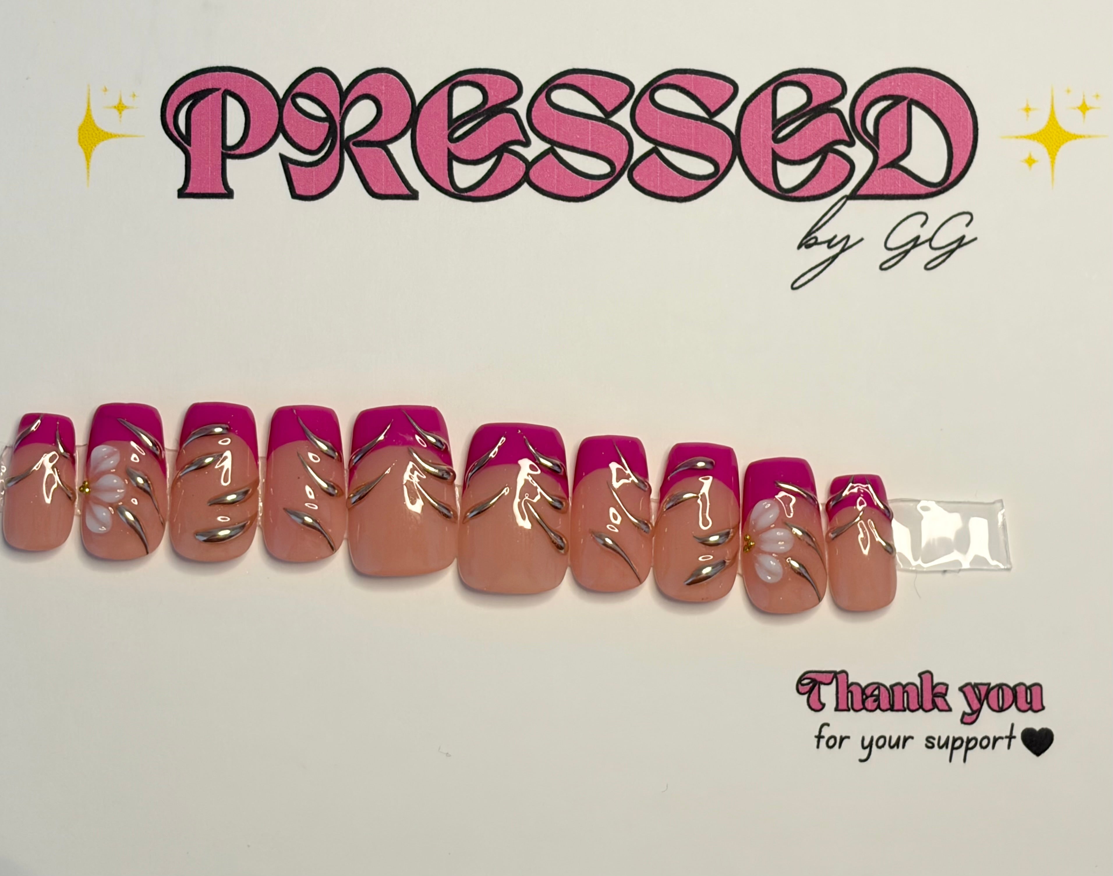 Short, square, French tip-$25