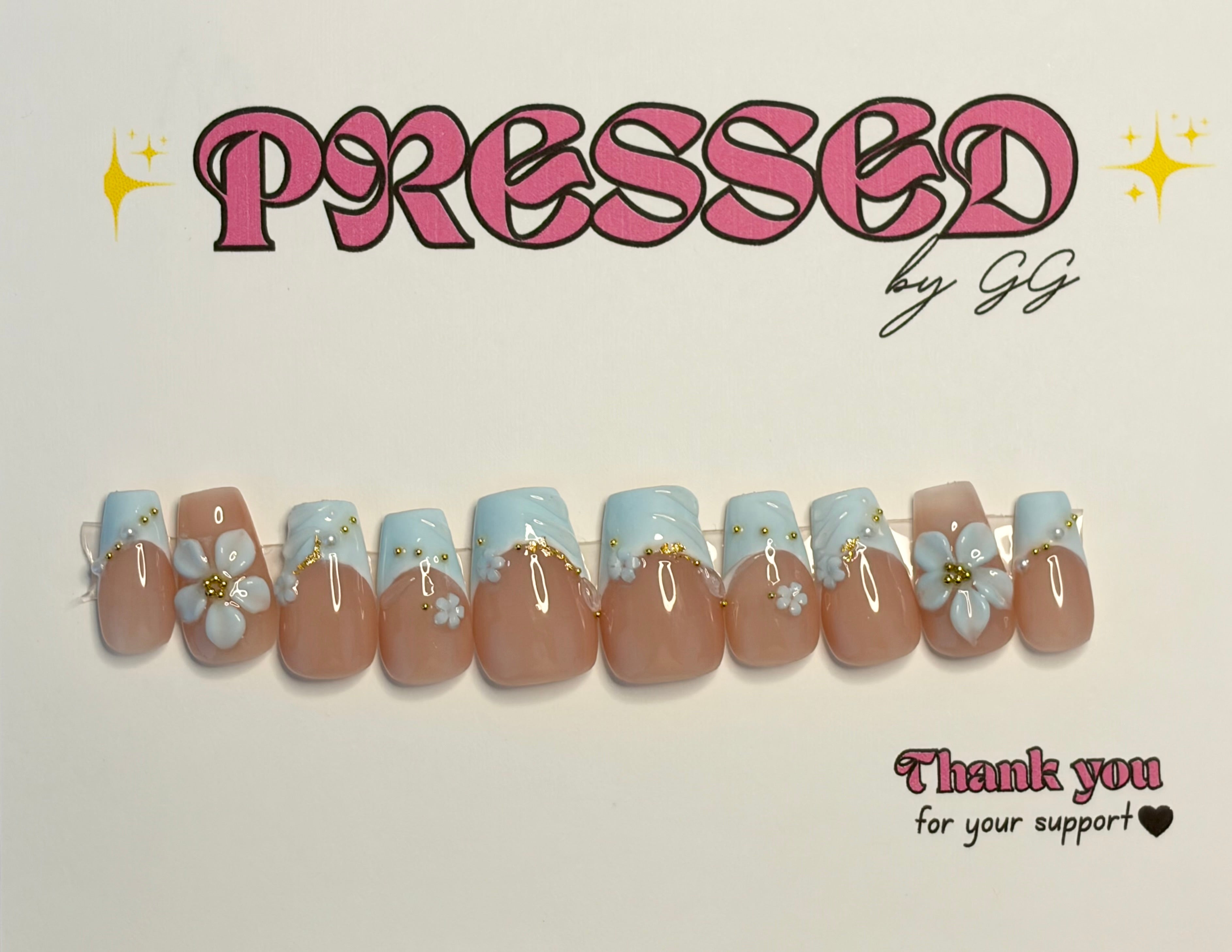 Short, square, French tip-$25