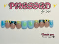 Short, square, French tip-$25
