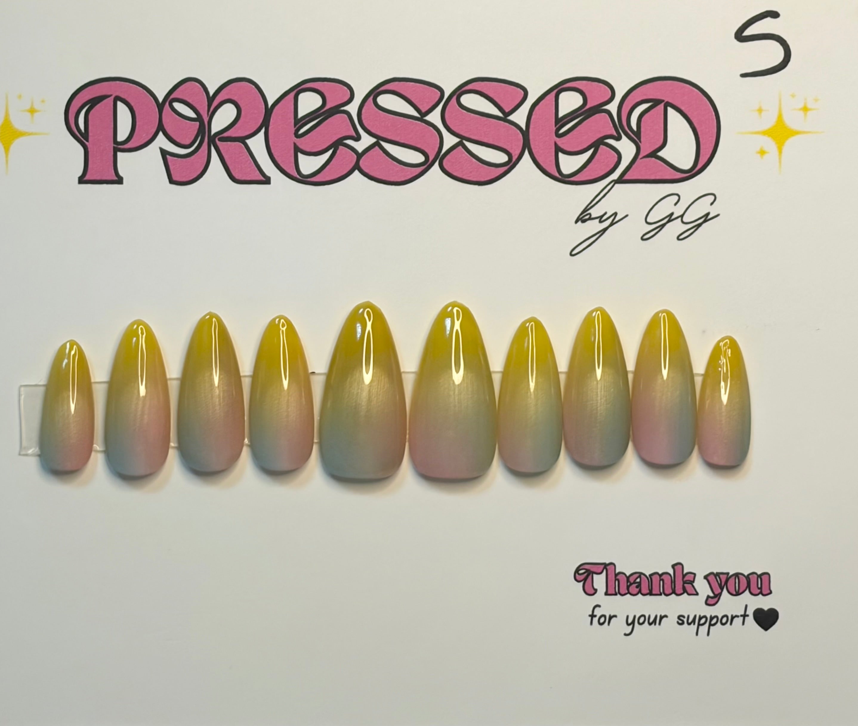 Long, almond, ombre-$25